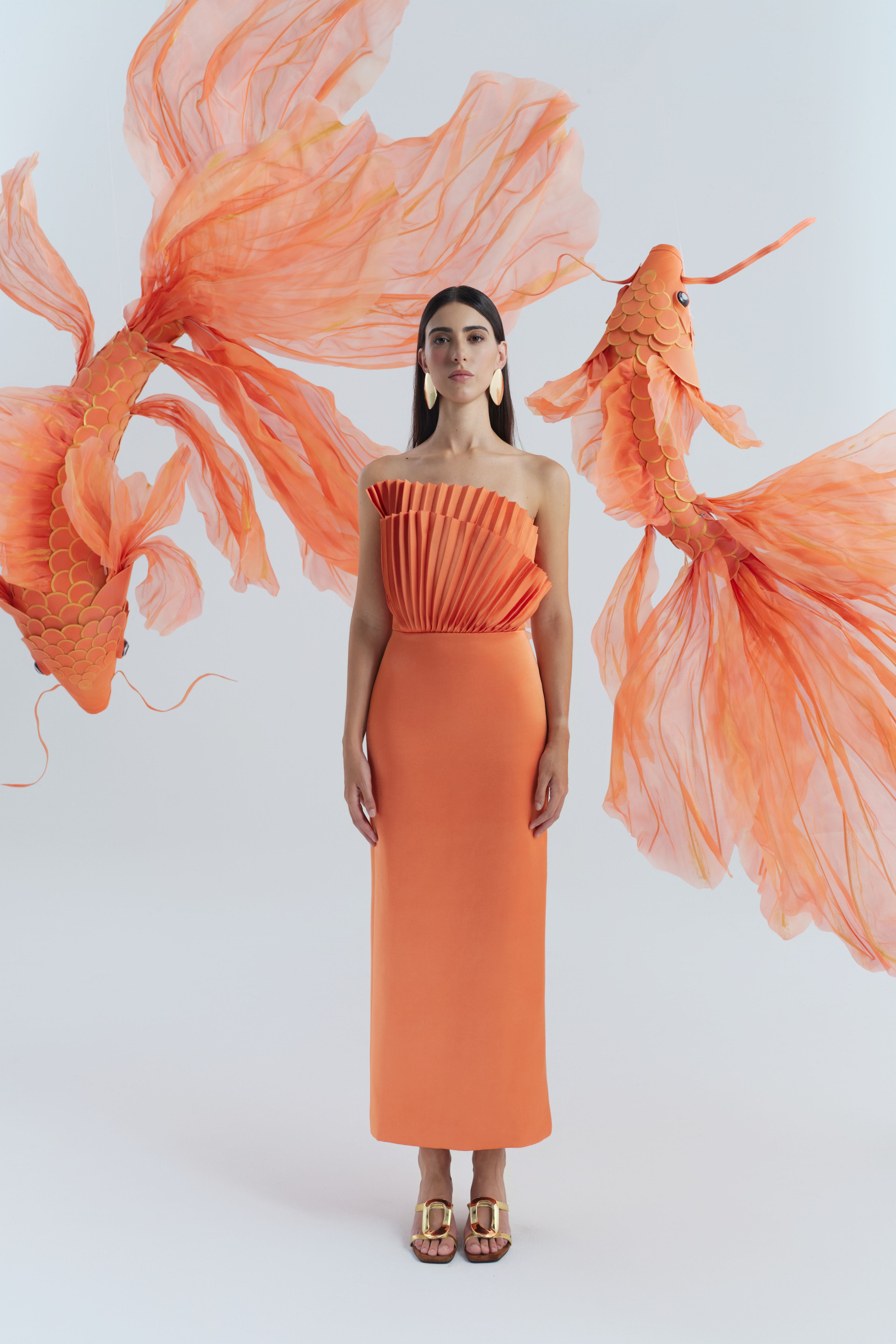 Rory Pleated Gown