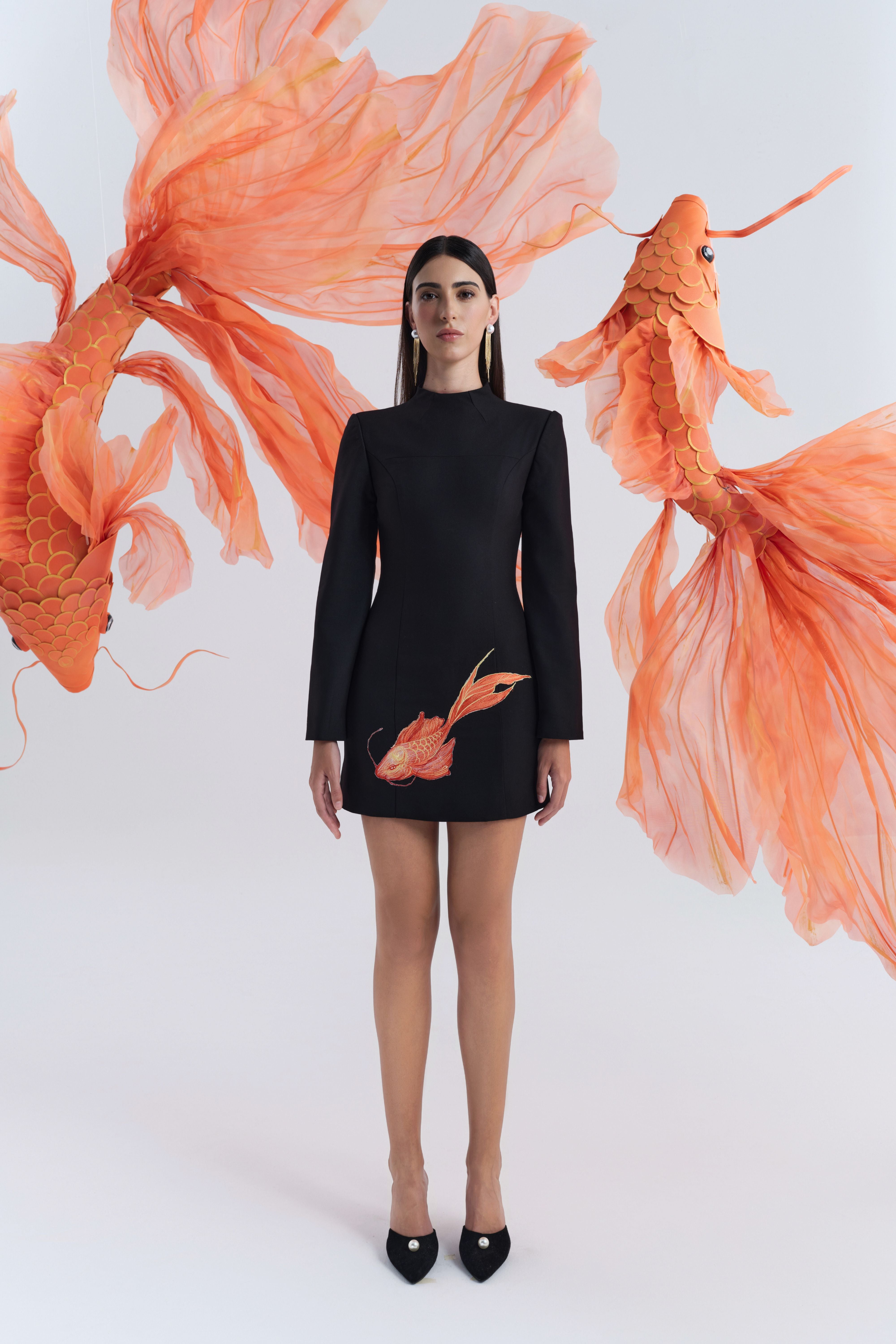 Fogveil Long Sleeve Dress